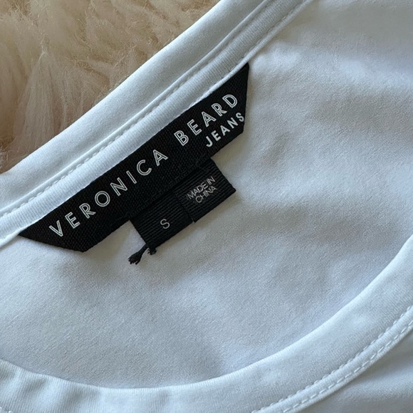 NWOT VERONICA BEARD Franchi Top In White Size S $ 299 - Picture 6 of 9